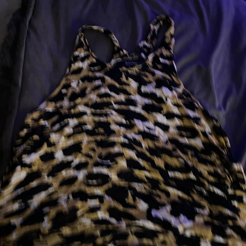CHEETAH print!! small tank top very flowy y2k - Picture 4 of 4